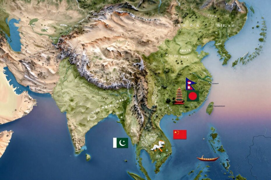 Z kim graniczą Indie