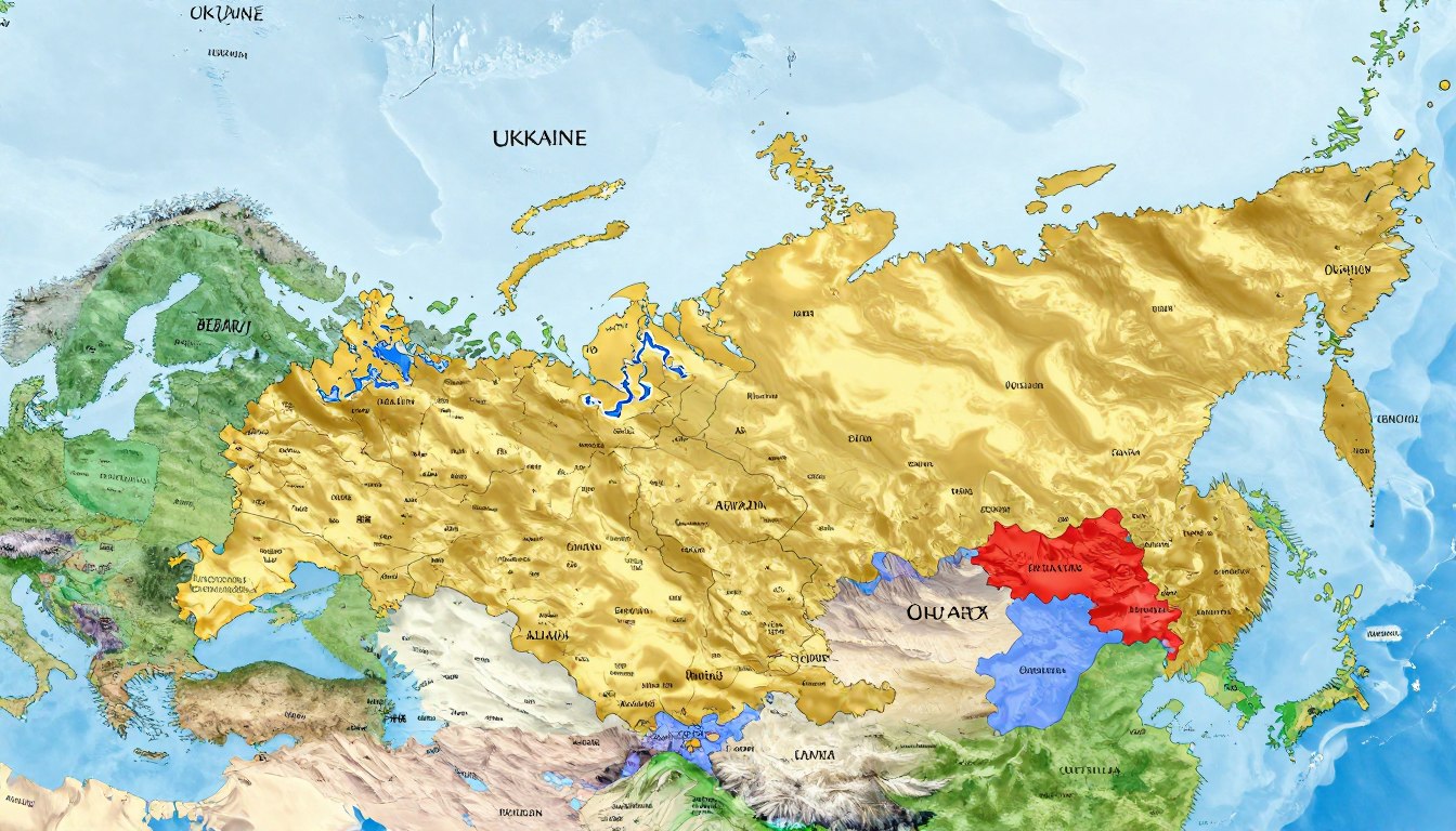 Z kim graniczy Rosja – mapa