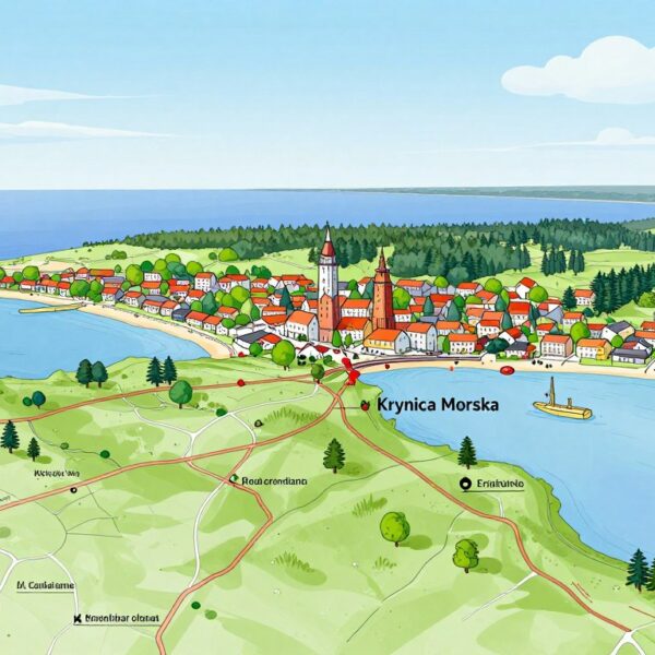 Gdzie leży Krynica Morska – położenie miejscowości i jak zaplanować pobyt