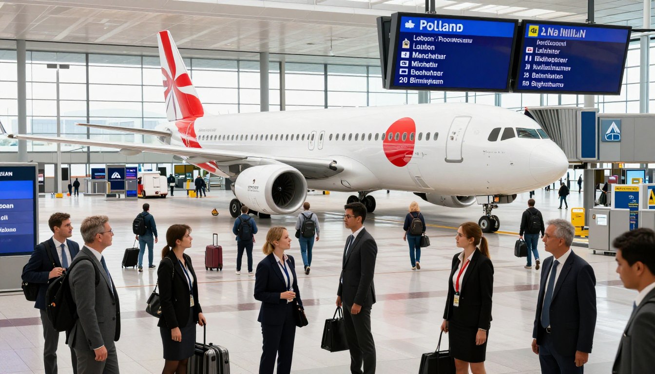 Ile trwa lot z Anglii do Polski