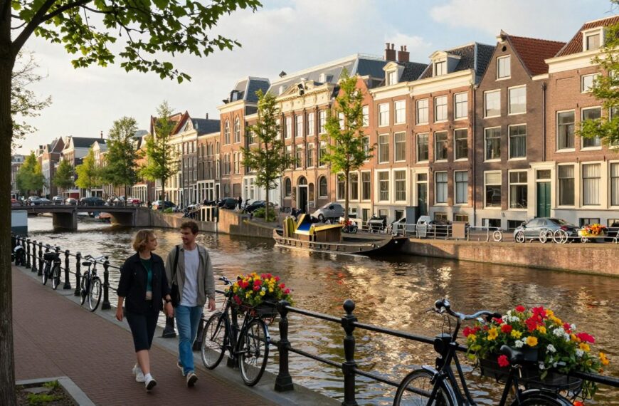 Amsterdam co warto zobaczyć w jeden dzień, aby połączyć kanały, muzea i spokojny spacer